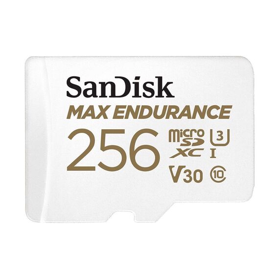 SanDisk MAX ENDURANCE 256 GB MicroSDXC UHS-I Class 10 - Memory Cards - Smartphones - Techbox