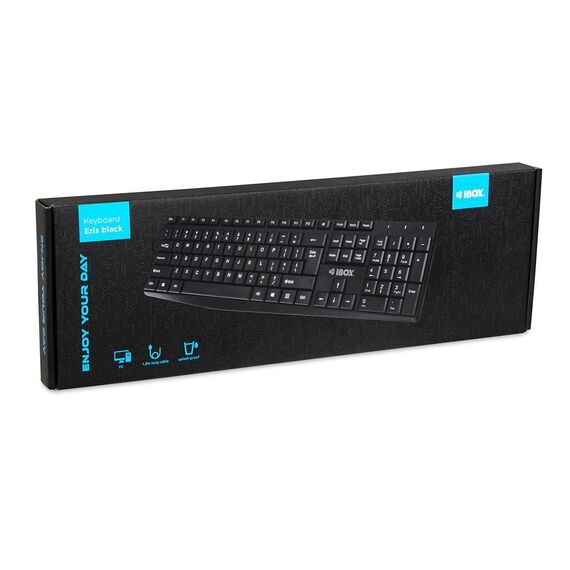 iBOX Eris USB Keyboard, Black | Techbox