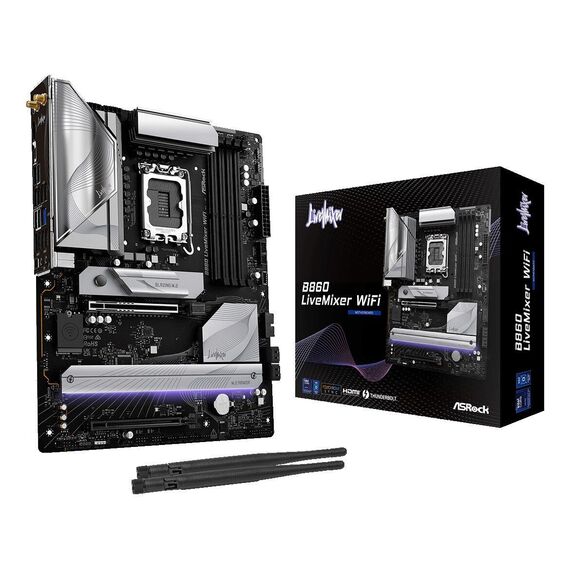 Asrock B860 LiveMixer WiFi Intel B860 LGA 1851 (Socket V1) ATX | Techbox