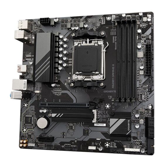 GIGABYTE A620M GAMING X Motherboard - Supports AMD Ryzen 8000 CPUs, 8+2+1 Phases Digital VRM, up to 8000MHz DDR5 (OC), 1xPCIe 4.0 M.2, GbE LAN, USB 3.2 Gen 2 | Techbox