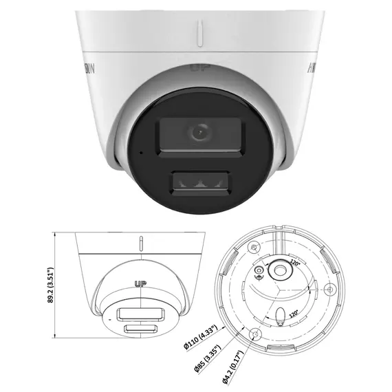 IP camera Hikvision DS-2CD1343G2-LIU(2.8mm) | Techbox