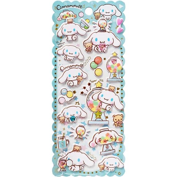 Hello Kitty Cinamoroll assorted Embossed stickers