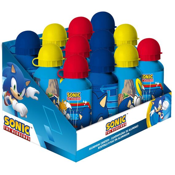 Sonic The Hedgehog aluminium bottle 500ml assorted - Mugs & Bottles - Gifts - Techbox