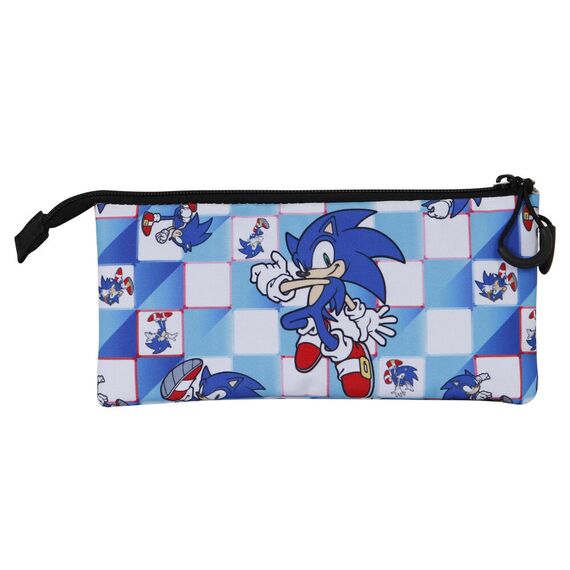 Sonic The Hedgehog Blue Lay triple pencil case |  Techbox