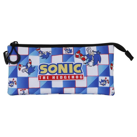 Sonic The Hedgehog Blue Lay triple pencil case |  Techbox
