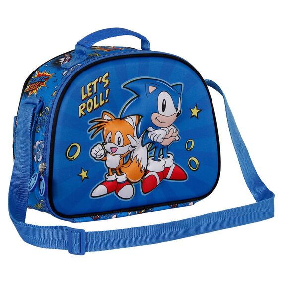 Sonic The Hedgehot Lets Roll 3D lunch bag - STATIONERY / SCHOOL|SNACK BAGS - Λεπτομέρειες προϊόντος