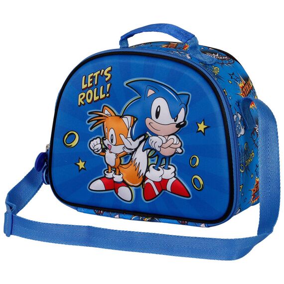 Sonic The Hedgehot Lets Roll 3D lunch bag - STATIONERY / SCHOOL|SNACK BAGS - Λεπτομέρειες προϊόντος