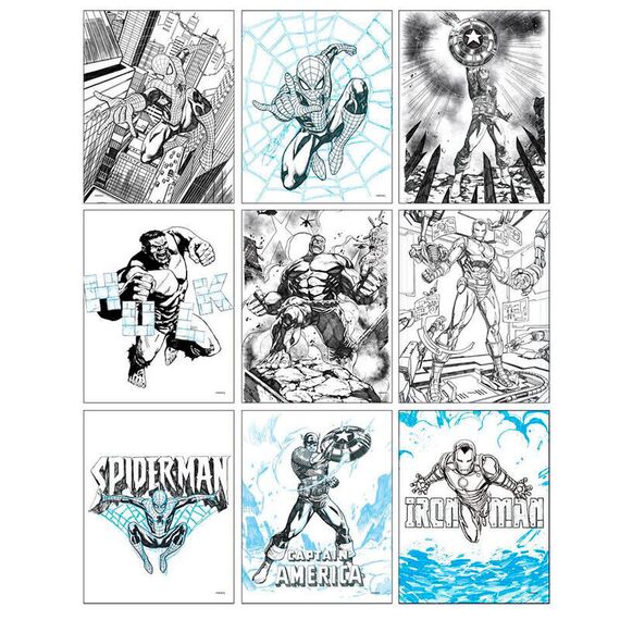 Marvel Avengers Colouring stationery set |  Techbox