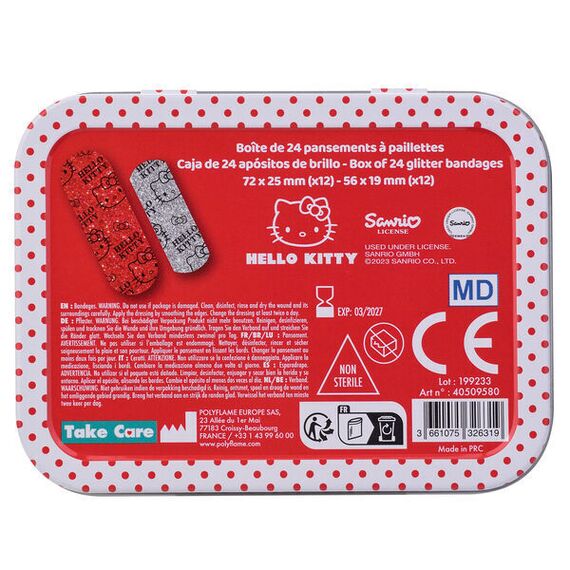 Hello Kitty metal band-aid box
