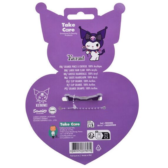 Hello Kitty Kuromi premium hair clip |  Techbox