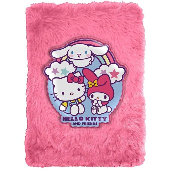 Hello Kitty and Friends A5 Plush notebook |  Techbox