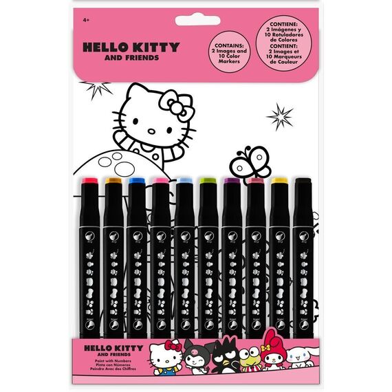Hello Kitty and Friends paint with numbers
