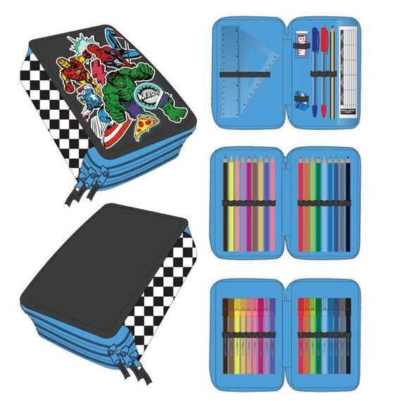 Marvel Avengers triple pencil case |  Techbox
