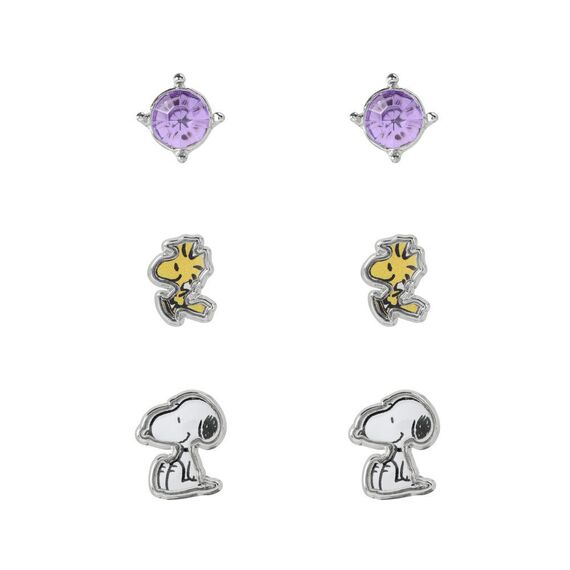 Snoopy Set 3 pairs of earrings