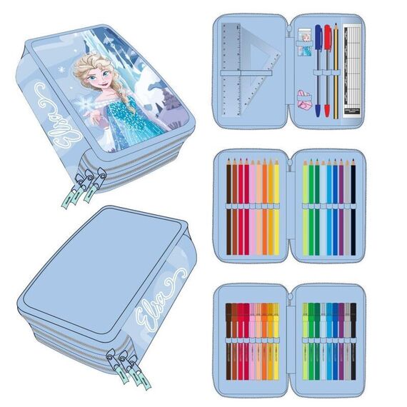 Disney Frozen triple pencil case |  Techbox