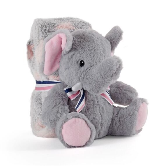 Allie Elephant Soft blanket + plush toy 22cm - GIFT|PLUSH TOYS
