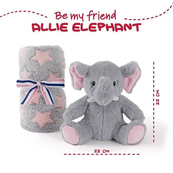 Allie Elephant Soft blanket + plush toy 22cm - GIFT|PLUSH TOYS - Product details