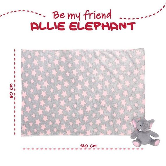 Allie Elephant Soft blanket + plush toy 22cm - GIFT|PLUSH TOYS - Product details