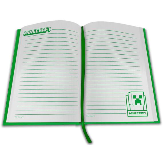 Minecraft Notebook with led clock - Merchandise Office Supplies - Various - Techbox