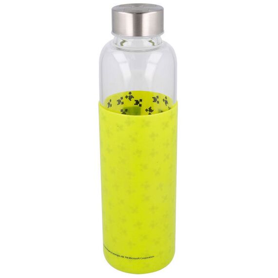 Minecraft silicone cover glass bottle 585ml - HOUSEHOLD ITEMS|BOTTLES - Λεπτομέρειες προϊόντος