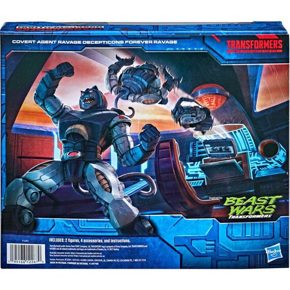 Transformers War From Cybertron Covert Agent Ravage + Decepticon Forever Ravage figures set 15cm - FIGURES - Product details