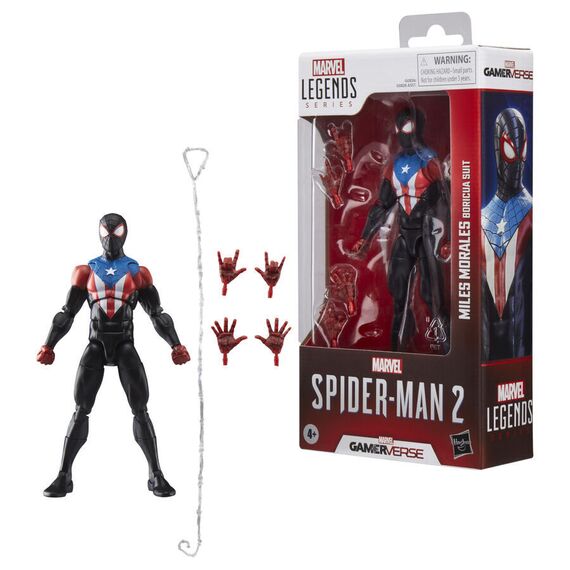 Marvel Legends Spider-Man 2 Miles Morales Boricua Suit figure 15cm |  Techbox