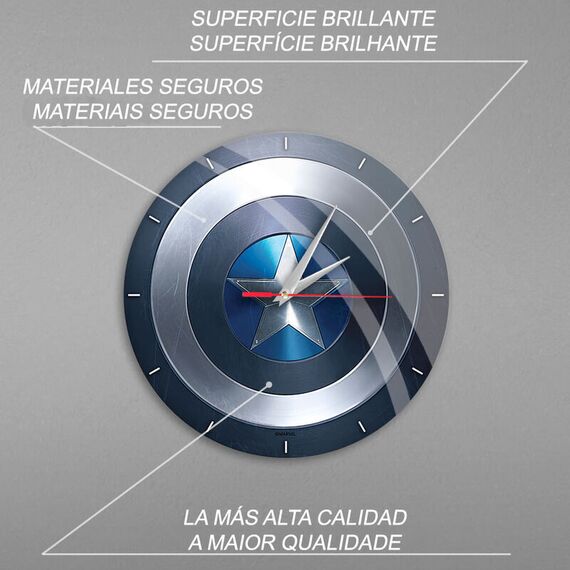 Marvel Captain America wall clock - Home Decoration - Gifts - Techbox