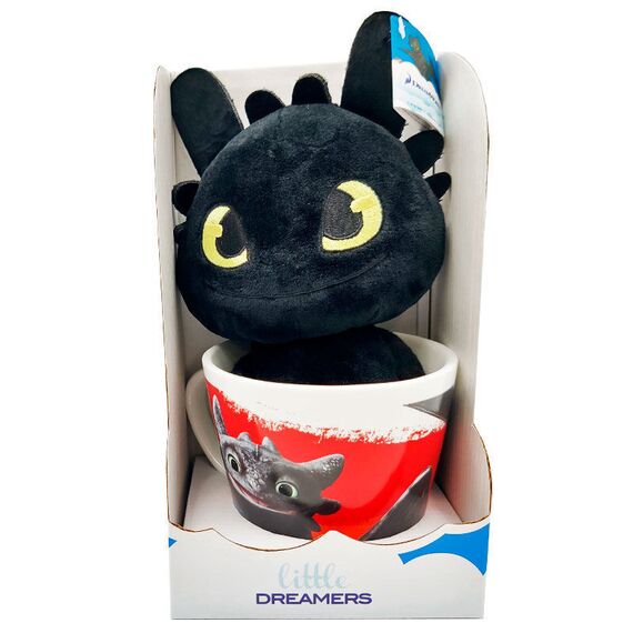 How to Train Your Dragon Toothless Mug + plush toy 18cm - Mugs & Bottles - Gifts - Techbox