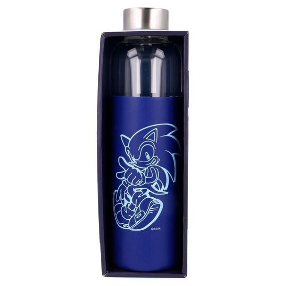 Sonic the Hedgehog silicone cover glass bottle 585ml |  Techbox
