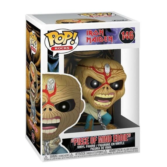 POP figure Iron Maiden Piece Of Mind Skeleton Eddie |  Techbox