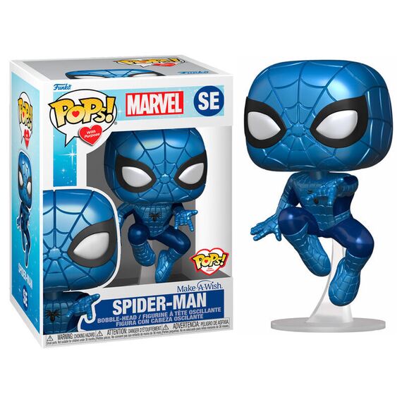 POP figure Marvel Make a Wish Spiderman Metallic - FIGURES|POP VINYLS - Λεπτομέρειες προϊόντος