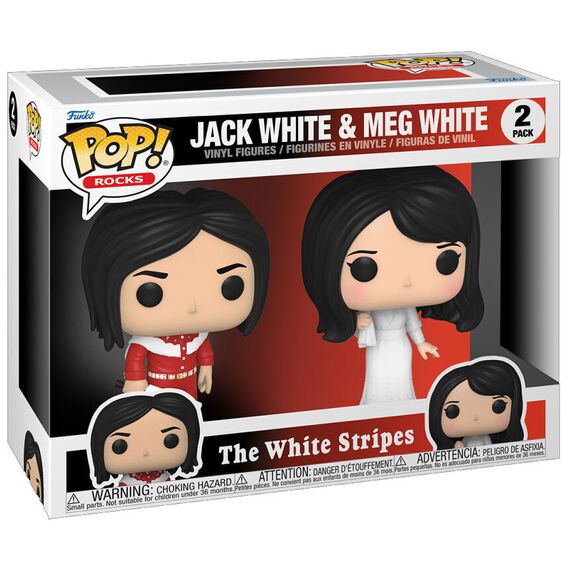 POP pack 2 figures The White Stripes Jack White and Meg White - Funko POP - Collectibles - Techbox