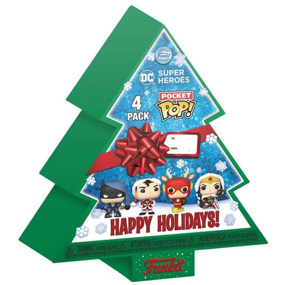 Pocket POP pack 4 figures Marvel Tree Holiday Exclusive - Funko POP - Collectibles - Techbox