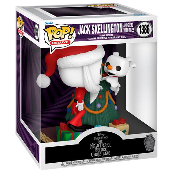 POP figure Deluxe Disney Nightmare Before Christmas 30th Anniversary Jack Skellington and Zero - Funko POP - Collectibles - Techbox