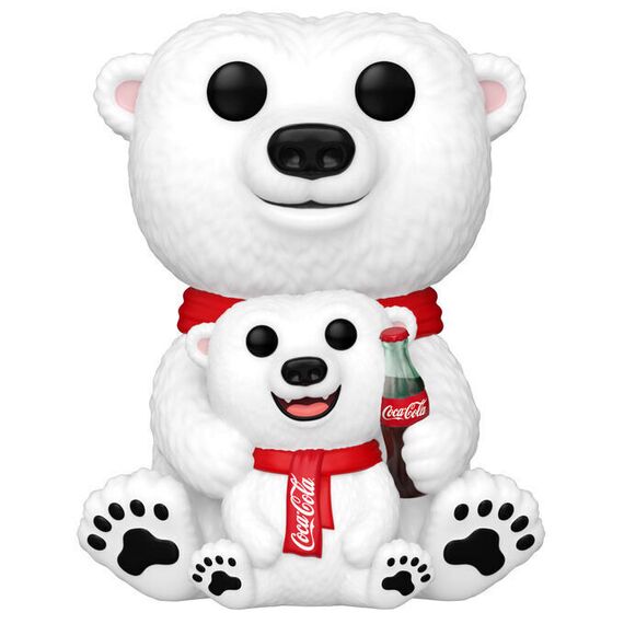 POP figure Coca -Cola Polar Bear with Cub |  Techbox