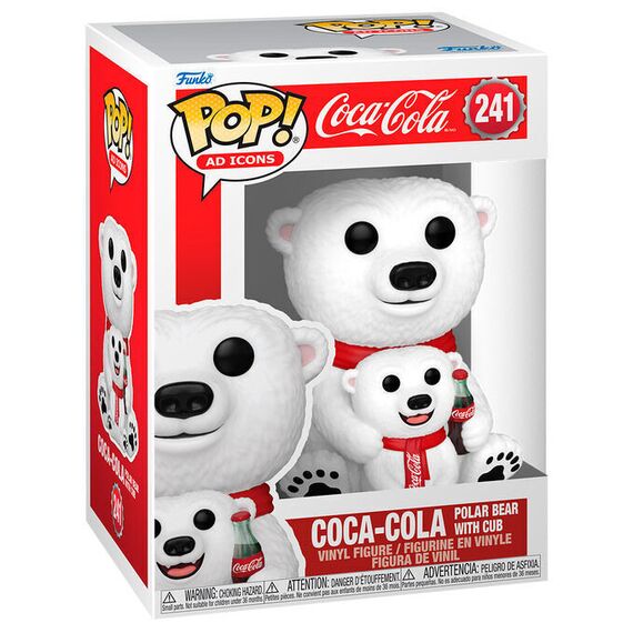 POP figure Coca -Cola Polar Bear with Cub |  Techbox