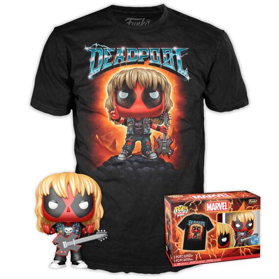 Set figure POP & Tee Marvel Deadpool Heavy Metal |  Techbox
