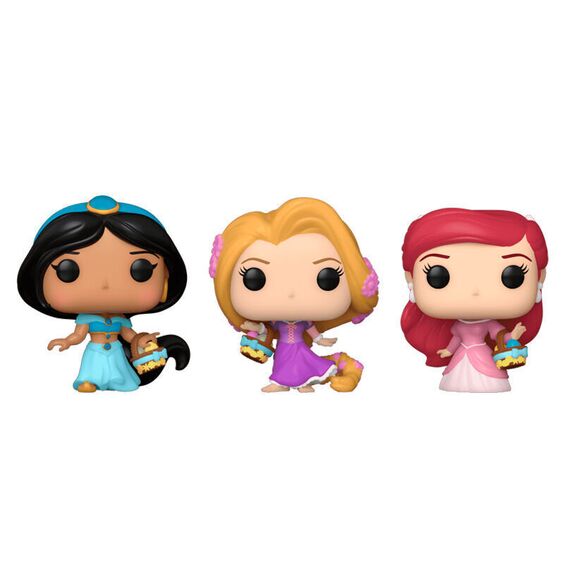 Carrot Pocket POP blister 3 figures Disney Princess Rapunzel Ariel Jasmin |  Techbox