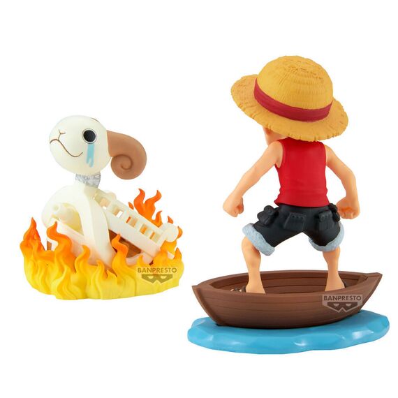 One Piece Luffy & Going Merry Log Stories figure 8cm |  Techbox
