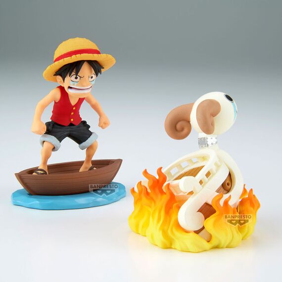 One Piece Luffy & Going Merry Log Stories figure 8cm |  Techbox