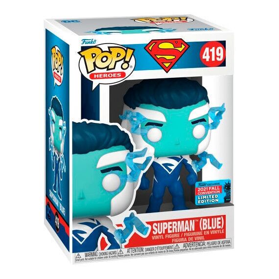 POP figure DC Comics Superman Blue Exclusive |  Techbox