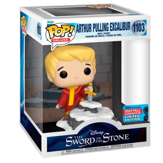 POP figure Deluxe Disney The Sword in the Stone Arthur Pulling Excalibur Exclusive |  Techbox