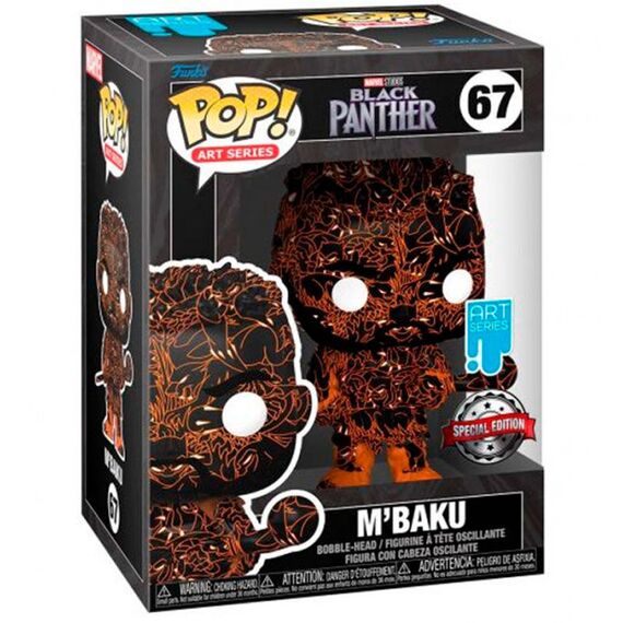 POP figure Marvel Black Panther M Baku Artist + Case Exclusive - Funko POP - Collectibles - Techbox