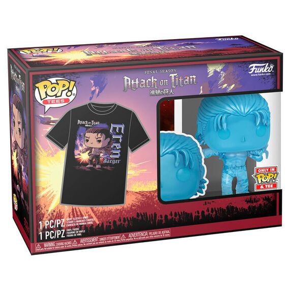 Set figure POP & Tee Attack on Titan Eren Exclusive - Funko POP - Collectibles - Techbox
