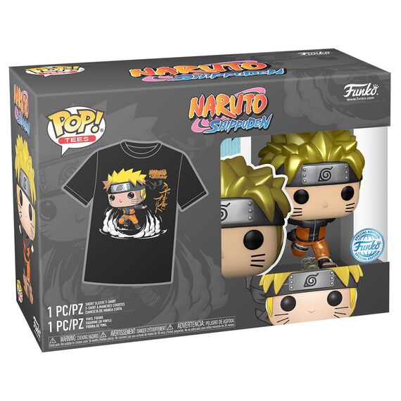 Set figure POP & Tee Naruto Shippuden Exclusive - Funko POP - Collectibles - Techbox