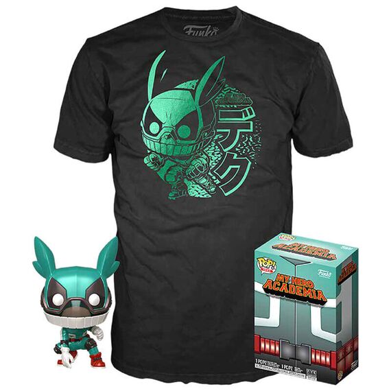 Set POP figure & Tee My Hero Academia Deku with Helmet - Hoodies & Tshirts - Fashion - Techbox