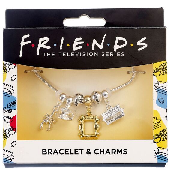 Friends Silver Plated Charm bracelet |  Techbox