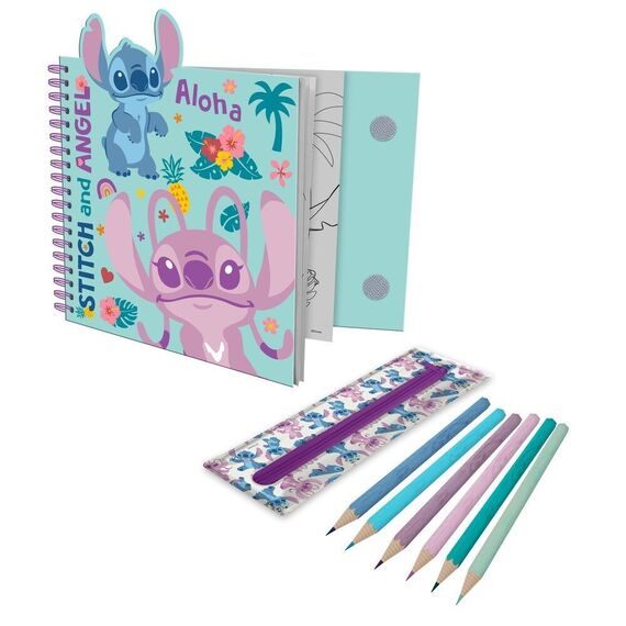 Disney Stitch Activity notebook with removable case |  Techbox