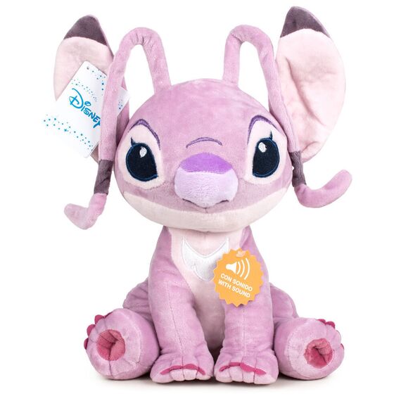 Disney Stitch Angel soft plush toy with sound 30cm |  Techbox