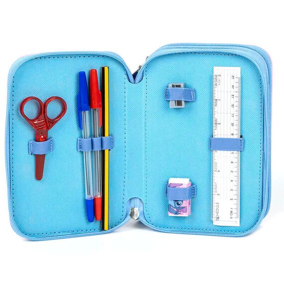 Disney Stitch triple pencil case - Merchandise Office Supplies - Various - Techbox